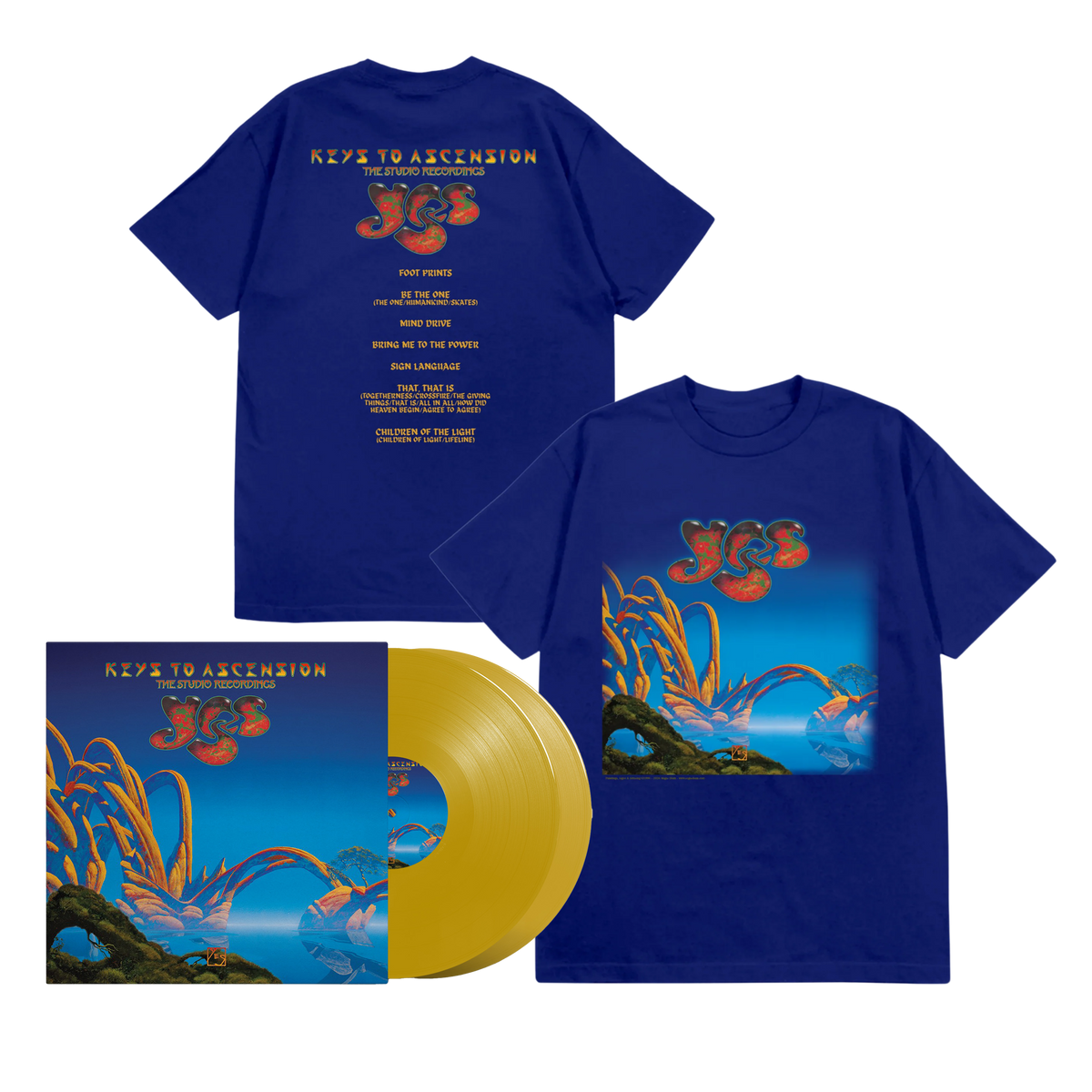 Keys To Ascension Yellow Vinyl & T-shirt Bundle